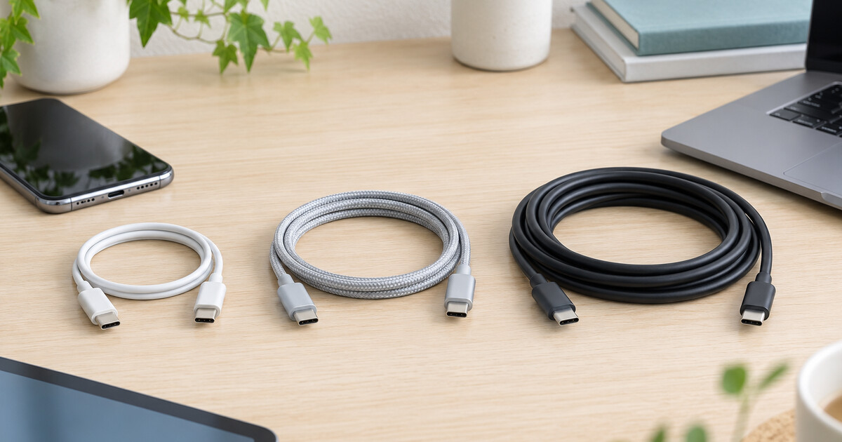 USB-C充電ケーブルの選び方を紹介するイメージ画像